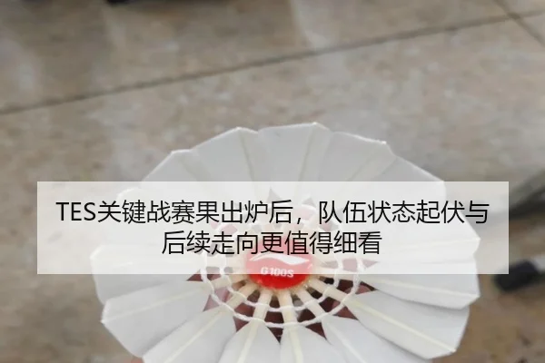 TES关键战赛果出炉后，队伍状态起伏与后续走向更值得细看